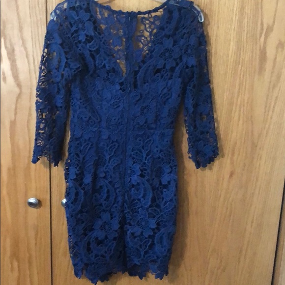 Saved By The Dress Navy Lace Dress - Picture 2 of 6